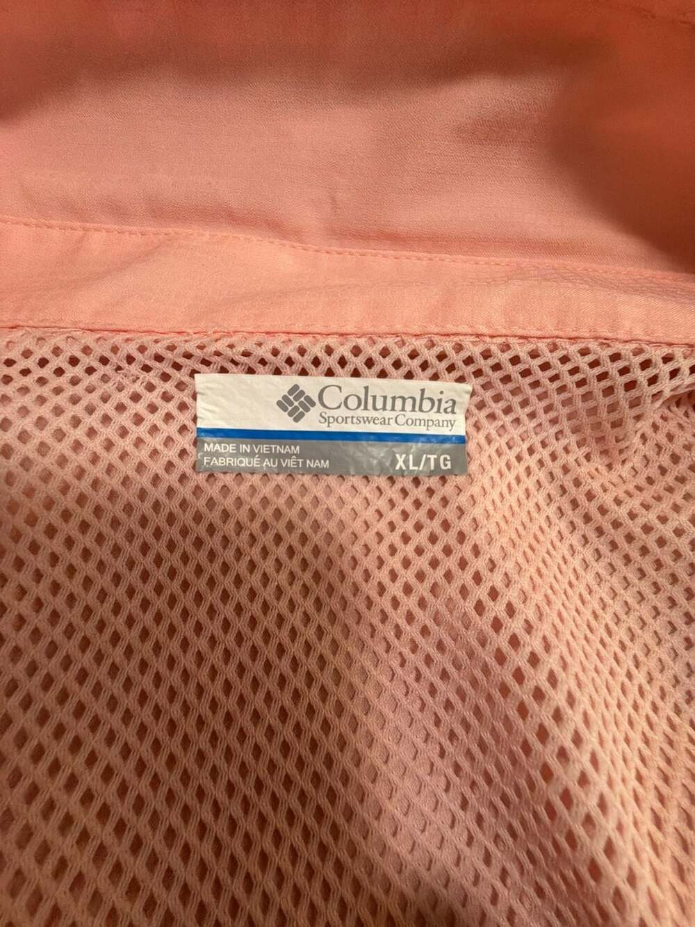 Columbia PFG Women's XL Orange Peach Vented Long Sleeve Fishing Shirt